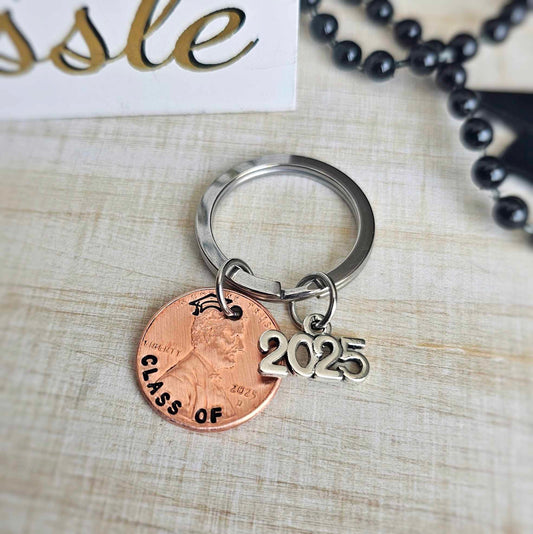 CLASS OF 2025 Penny Graduation Keychain